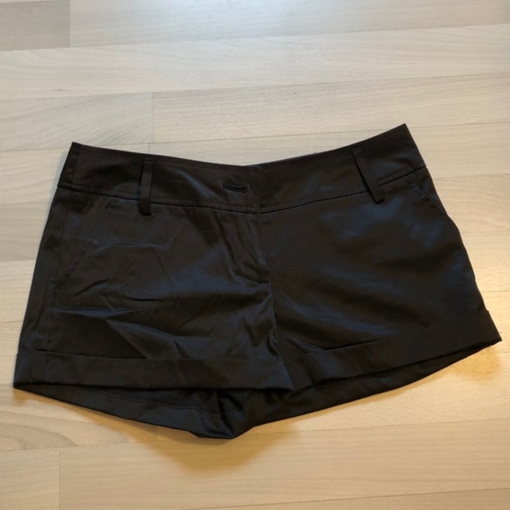 Forever 21 Black Satin Shorts